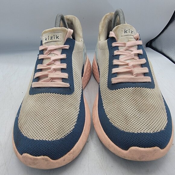 Kizik Athens Bahama Hands Free Womens 9.5 Athletic Shoes Gray Pink Blue Casual - Picture 2 of 13